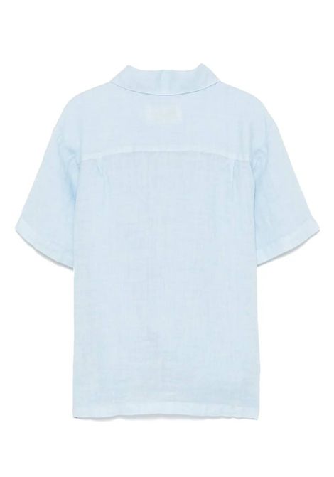 Camicia con logo SAINT BARTH | SIF0001 SIFNOS JR00318H LINEN 31 LIGHTBLU